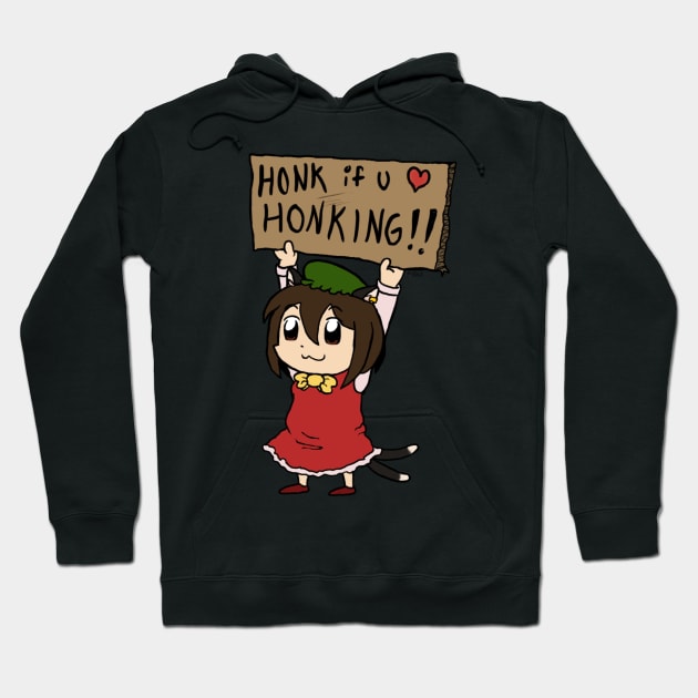 Honk If You Love Honking! Hoodie by CatBountry